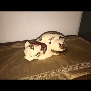 Vintage sleeping cat kutain